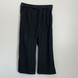 Zara Black Trousers w/ Belt